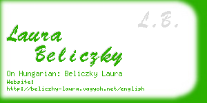 laura beliczky business card